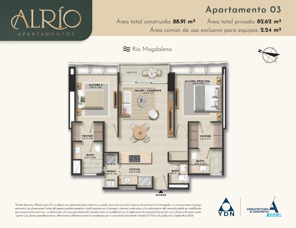 Apartamento 03 ALRÍO