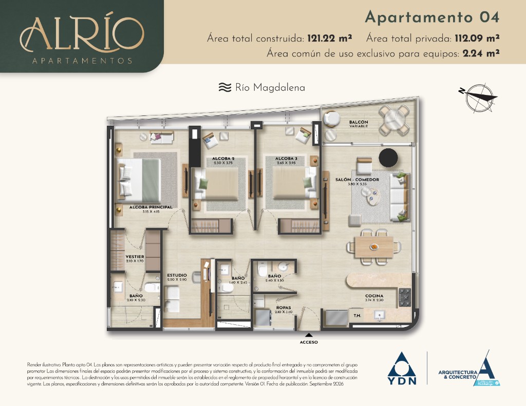 Apartamento 04 ALRÍO